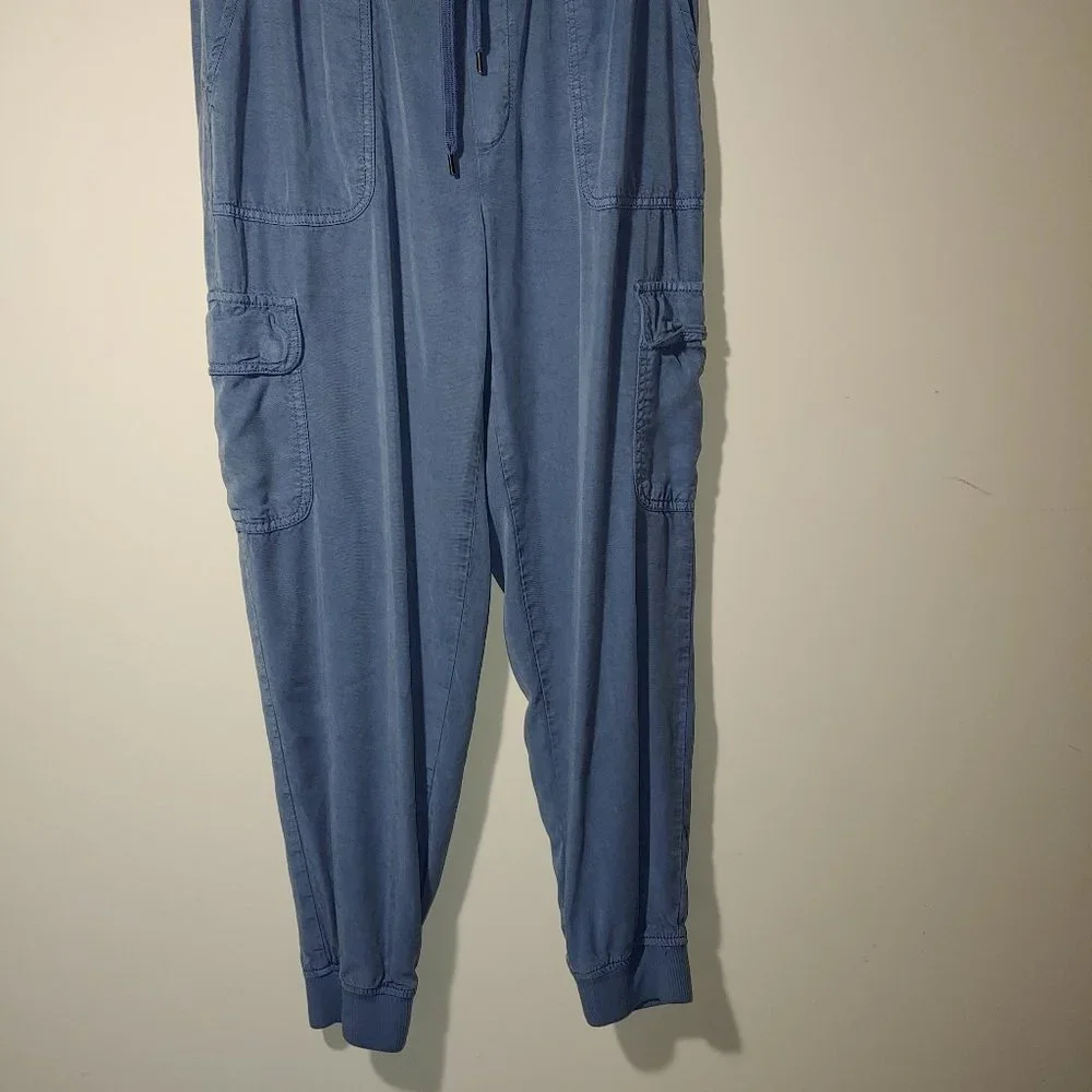 American Eagle Cargo Cuffed Pull On Joggers size M Blue